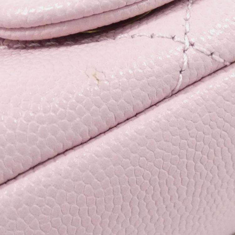 Chanel Pink Mini Flap Leather Shoulder Bag