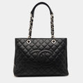 Chanel Black Caviar Grand Shopping Tote
