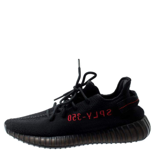 Adidas Yeezy Boost 350 V2 Black Red Sneakers Size EU 37 1/3
