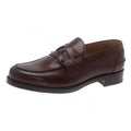 Christian Louboutin Brown Leather De Sailly Loafers Size 41