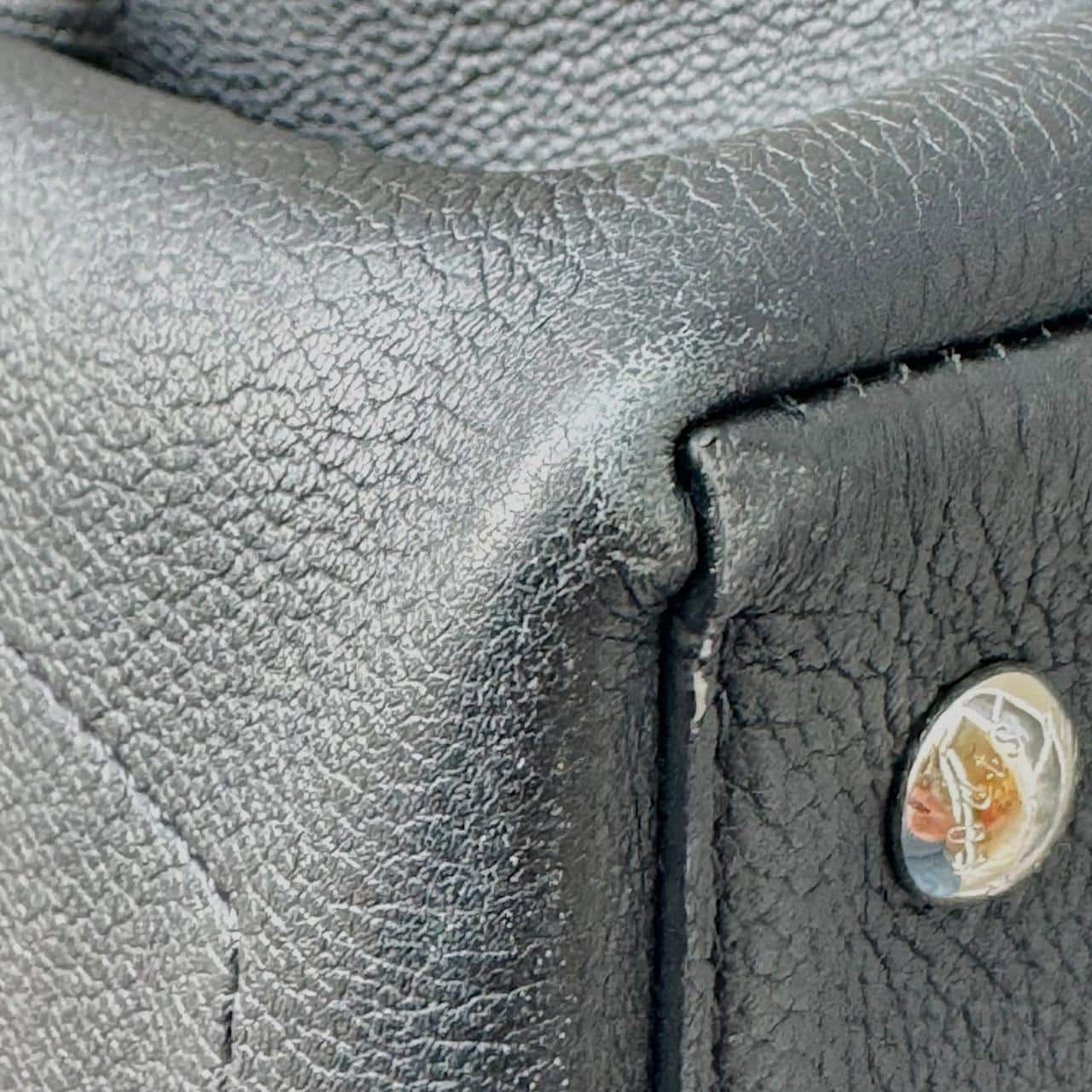 Louis Vuitton Black Leather LockMe Ever BB Bag
