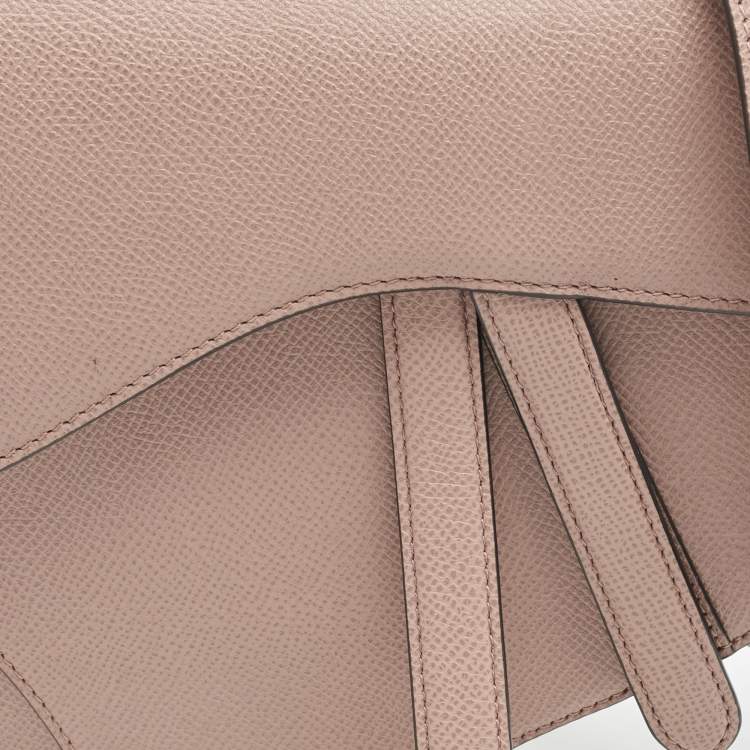 Dior Saddle Dusty Pink Leather Shoulder Bag