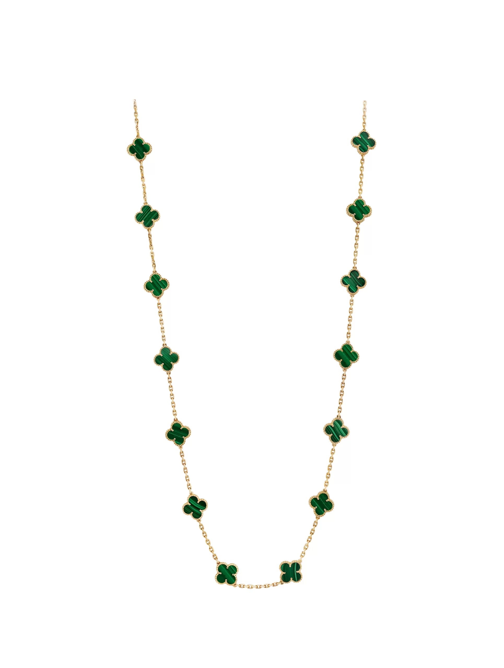 Van Cleef And Arpels Vintage Alhambra Long Necklace 20 Motifs