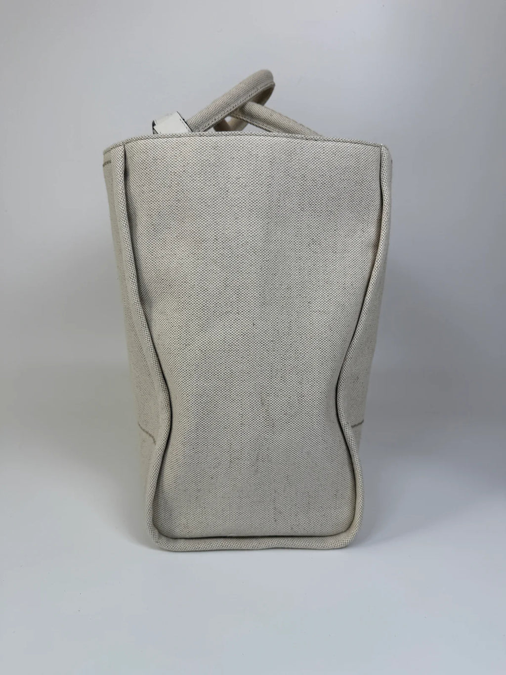 PRADA LARGE APPLIQUÉ COTTON TOTE