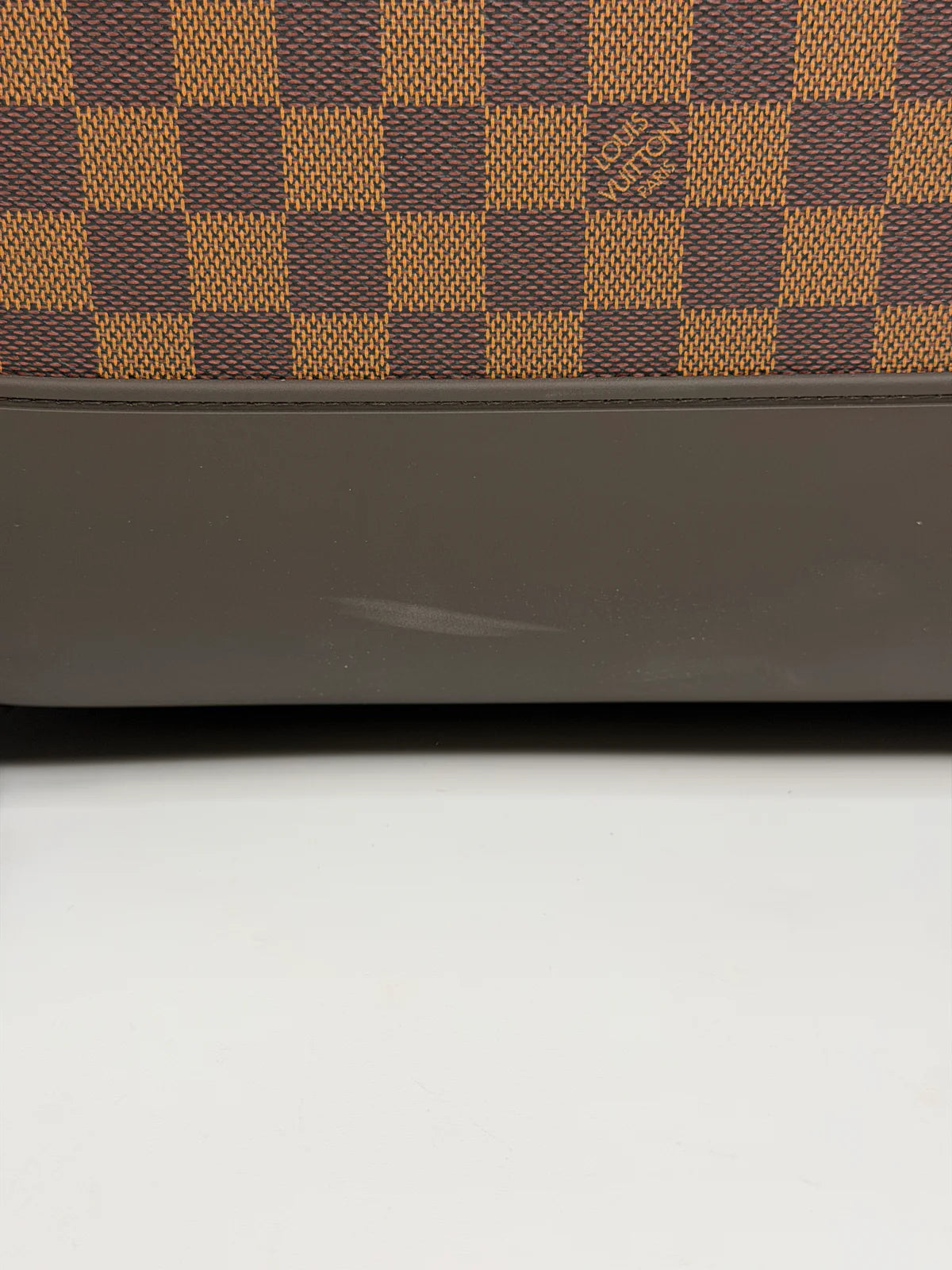 LOUIS VUITTON PÉGASE SUITCASE IN DAMIER EBENE WITH GOLD HARDWARE
