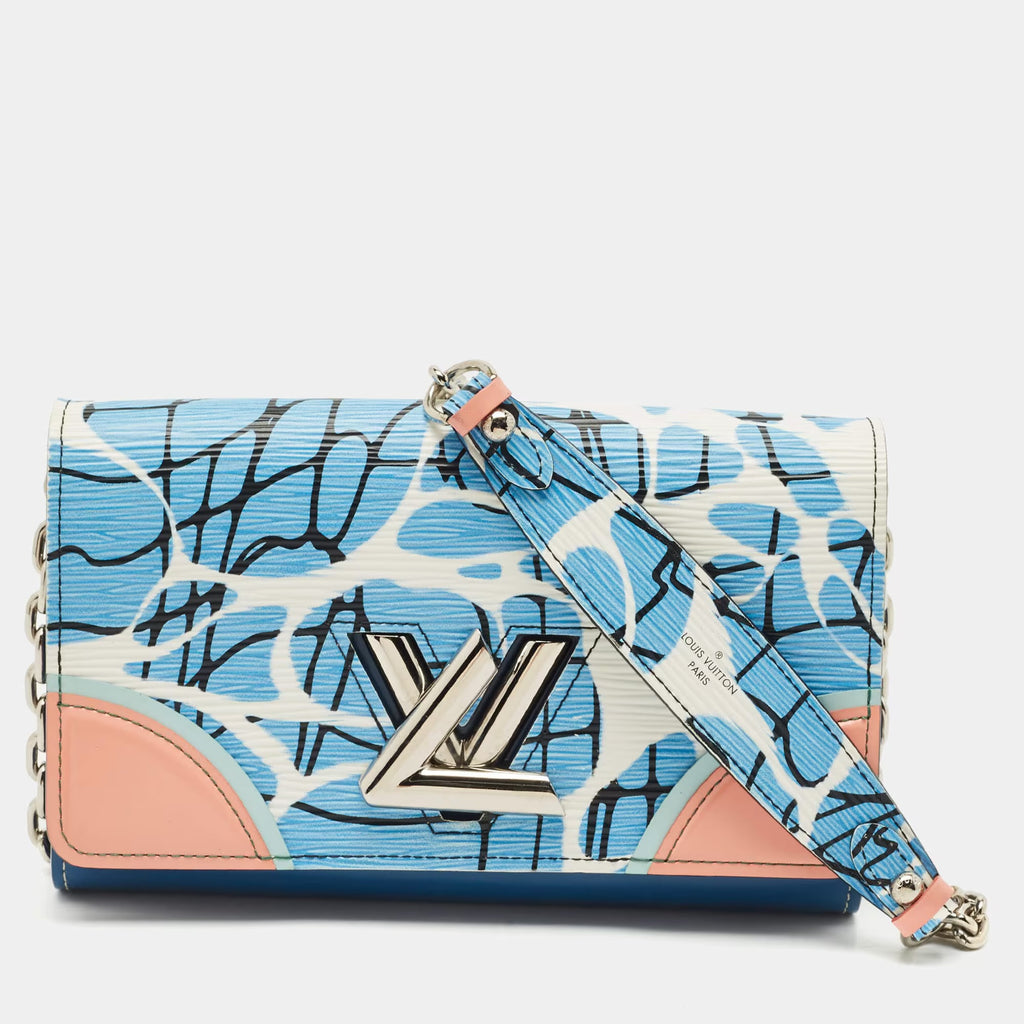 Louis Vuitton Twist Multicolor Leather and Patent Leather Wallet On Chain