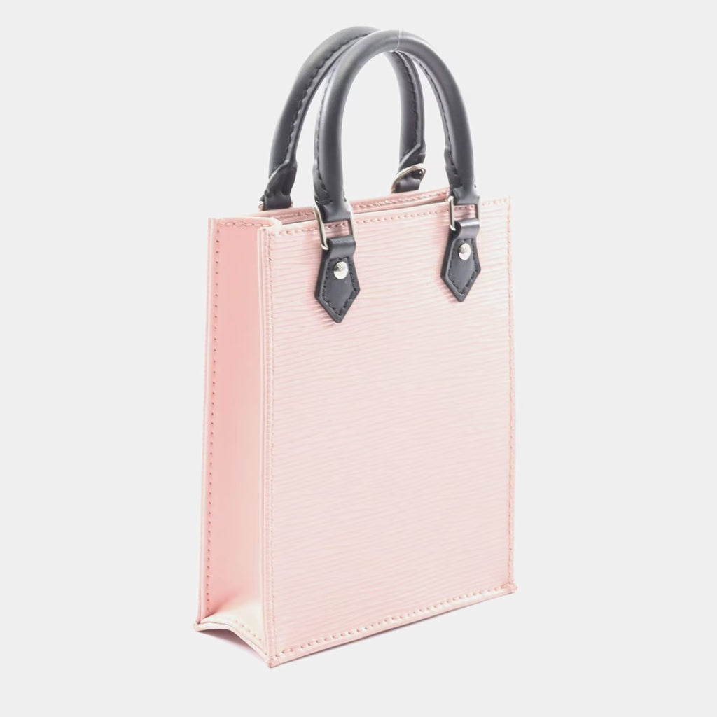 Louis Vuitton Petit Sac Plat Rose Valerine Epi Leather Crossbody Bag