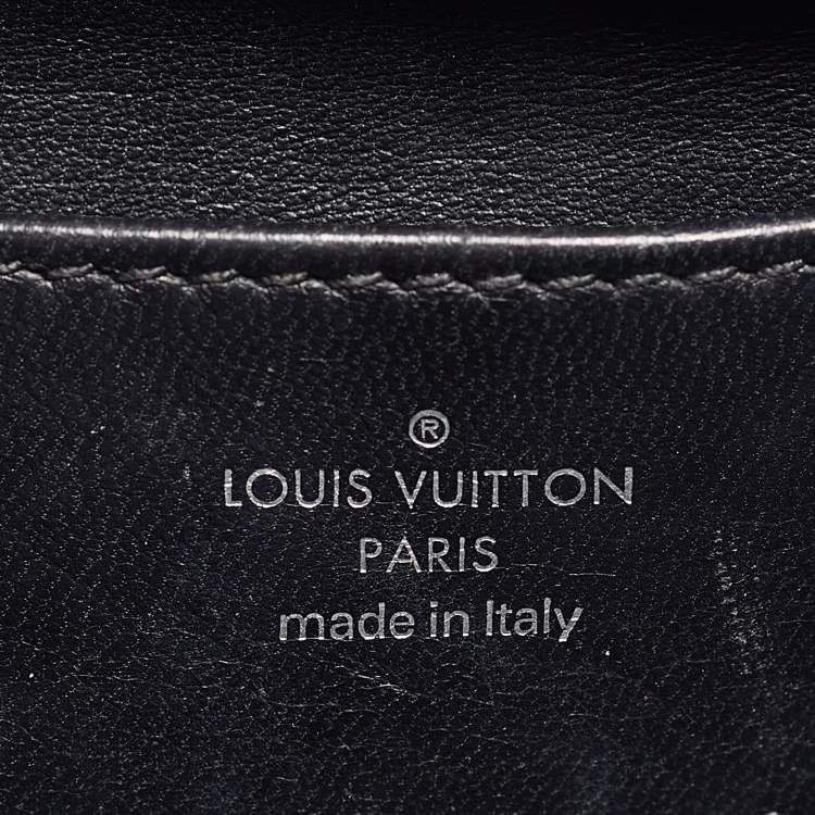 Louis Vuitton Black Malletage Leather GO-14 PM Bag