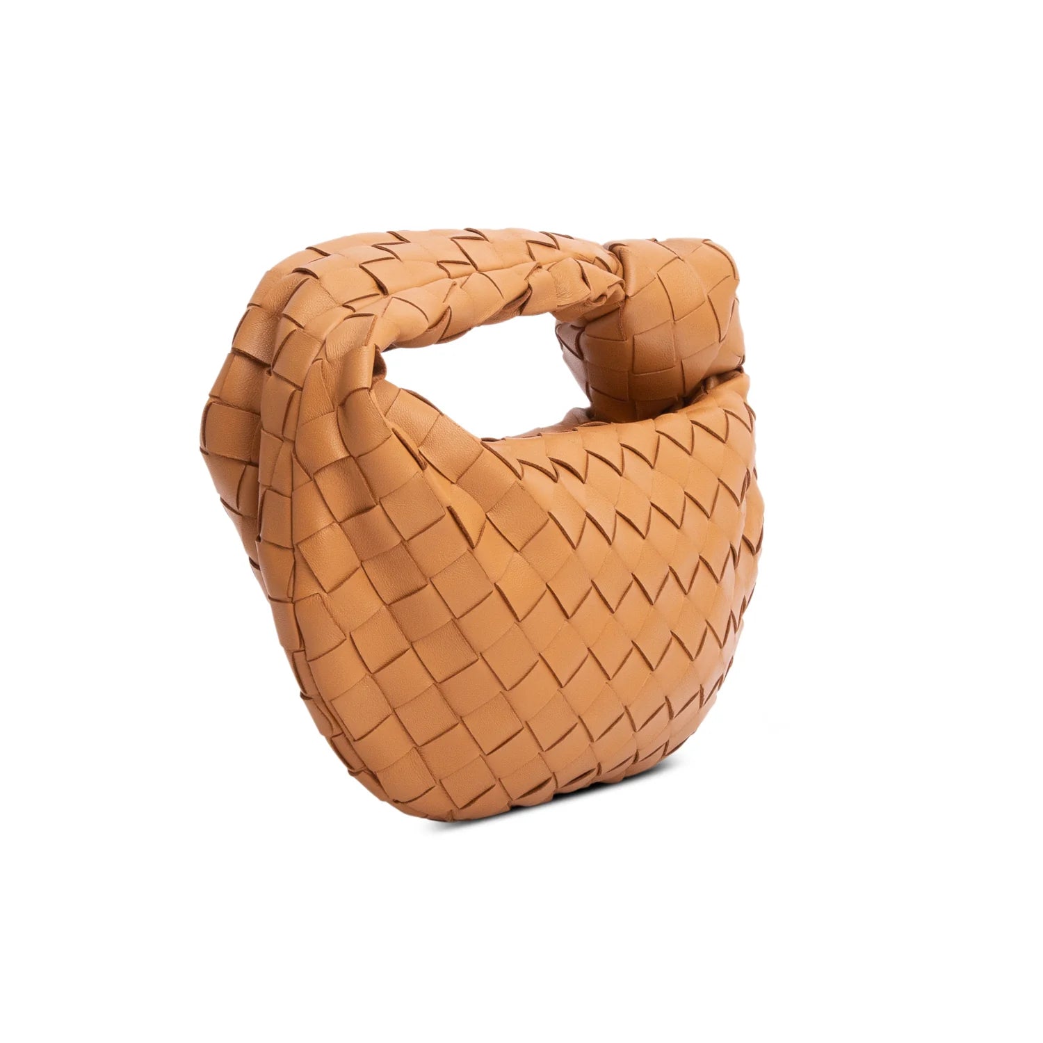 Bottega Veneta Brown Lambskin Intrecciato Mini Jodie