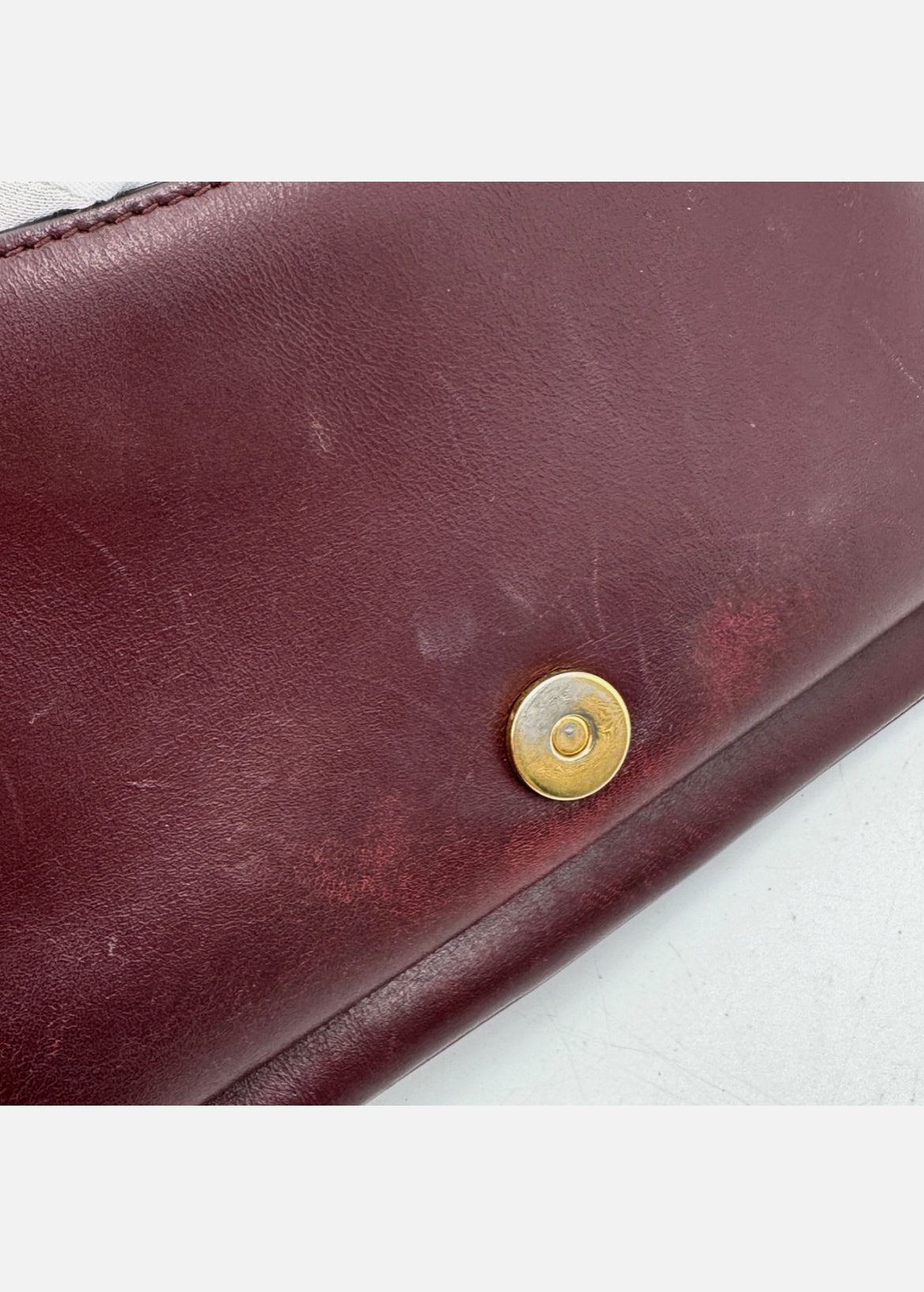 GUCCI Arli Shoulder Bag GG Marmont Burgundy Leather Crossbody