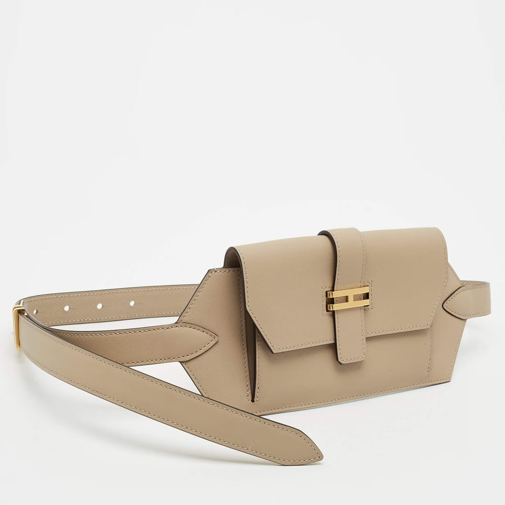 Hermes Elan Pocket 24 Trench Swift Leather Belt Bag