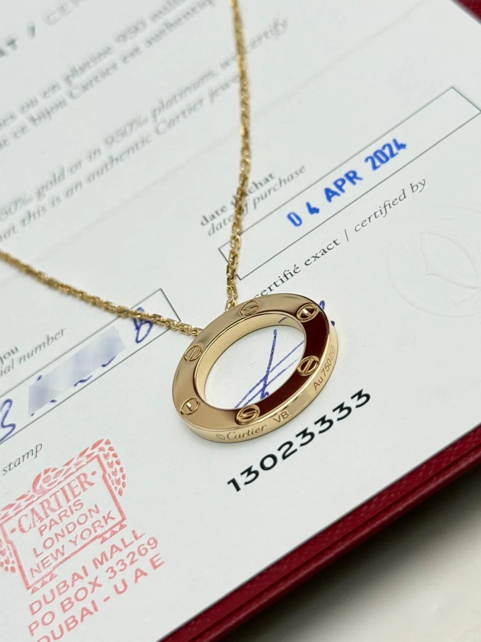 Cartier Love Pendant