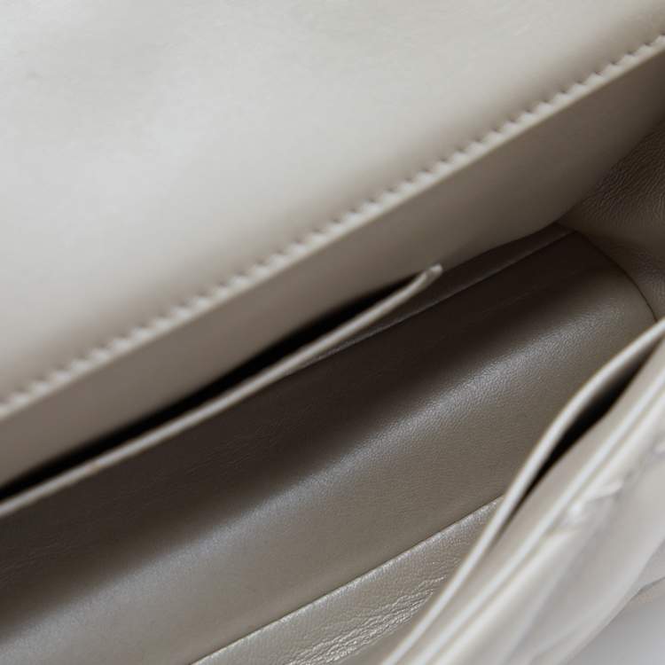 Louis Vuitton Silver Quilted Lambskin Leather GO-14 Malletage PM Bag