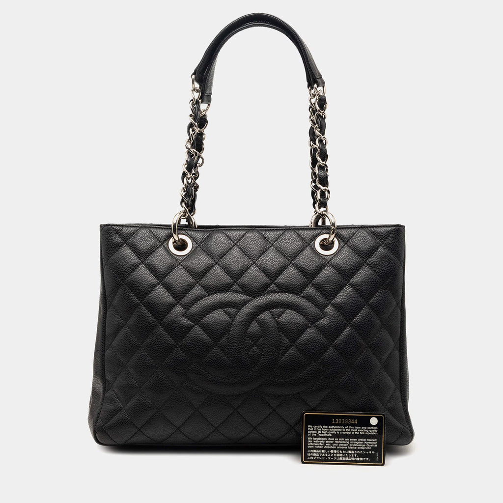Chanel Black Caviar Grand Shopping Tote