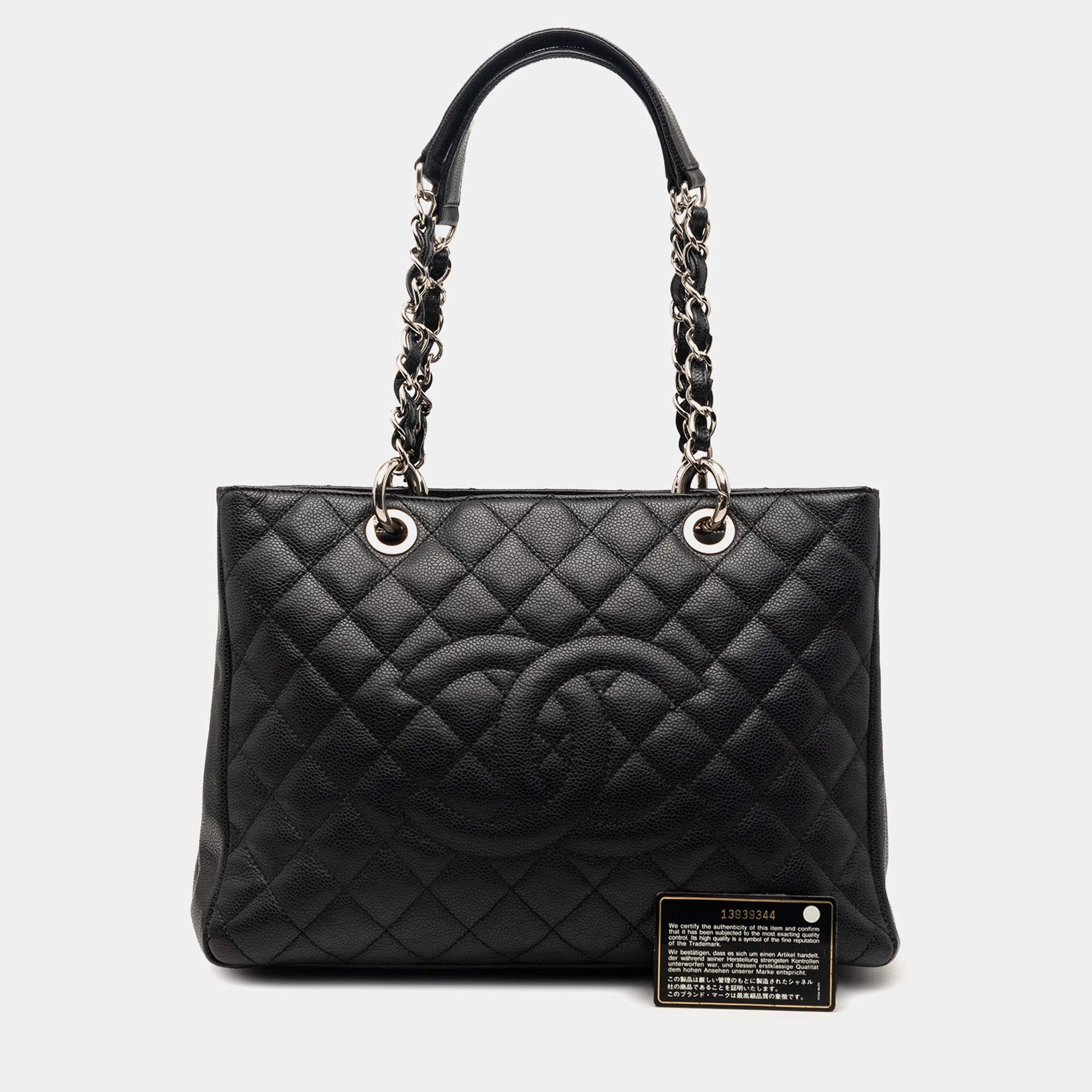 Chanel Black Caviar Grand Shopping Tote