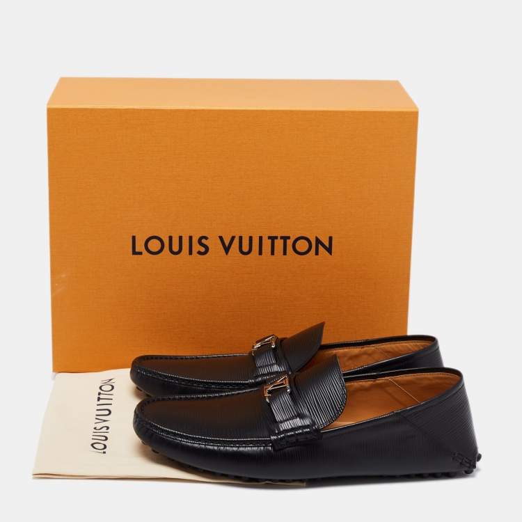 Louis Vuitton Black Epi Leather Major Loafers Size 44.5