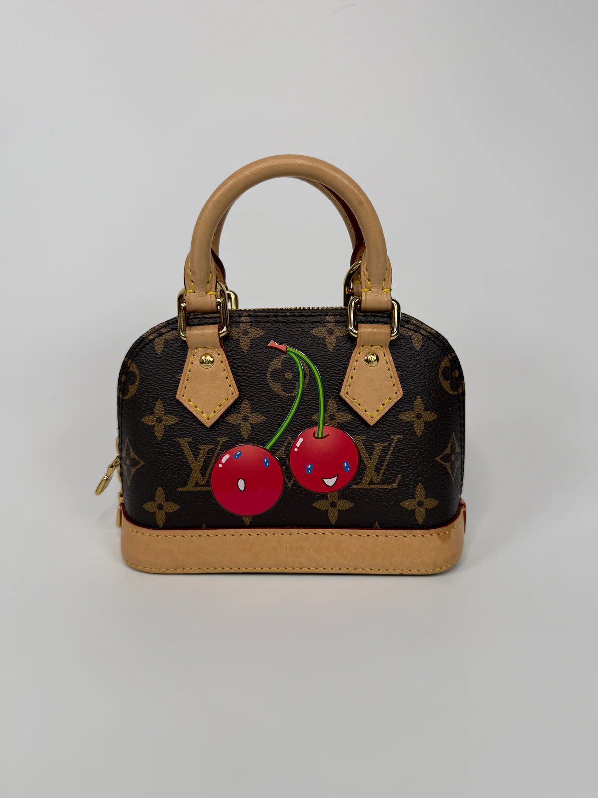 LOUIS VUITTON X TAKASHI MURAKAMI NANO ALMA CHERRY