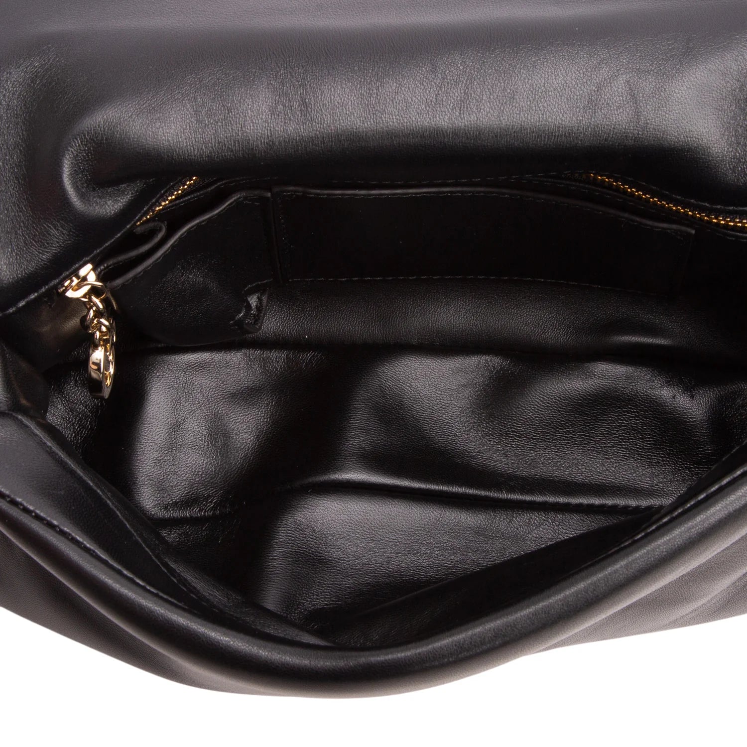 Gucci Black Lambskin Small GG Milano Top Handle Shoulder Bag