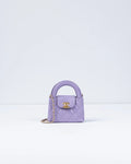 Chanel Kelly Bag Shiny Aged Calfskin & Gold-Tone Metal in Lavender Micro size