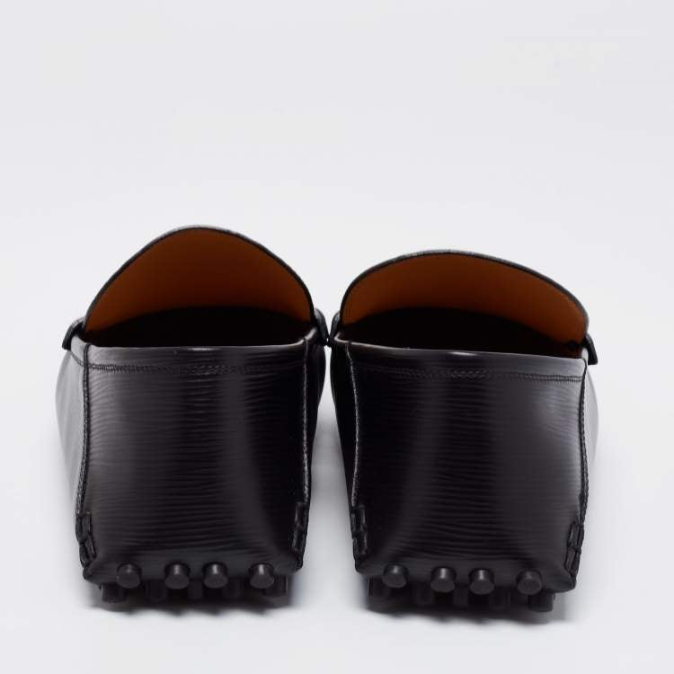Louis Vuitton Black Epi Leather Major Loafers Size 44.5