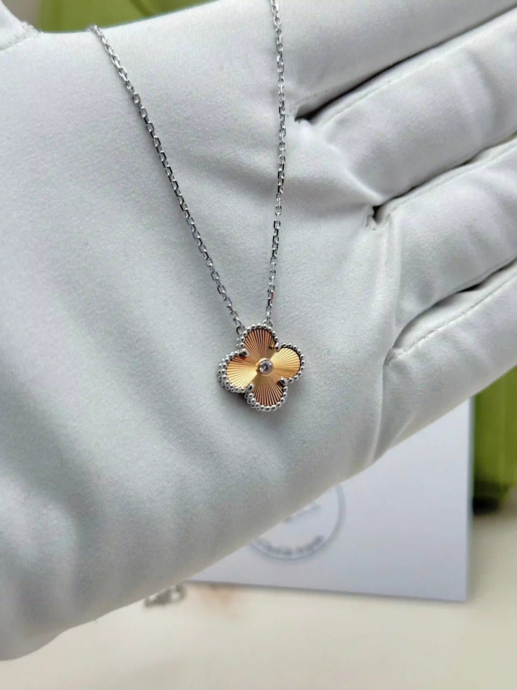 Van Cleef & Arpels Vintage Alhambra Guilloche Necklace