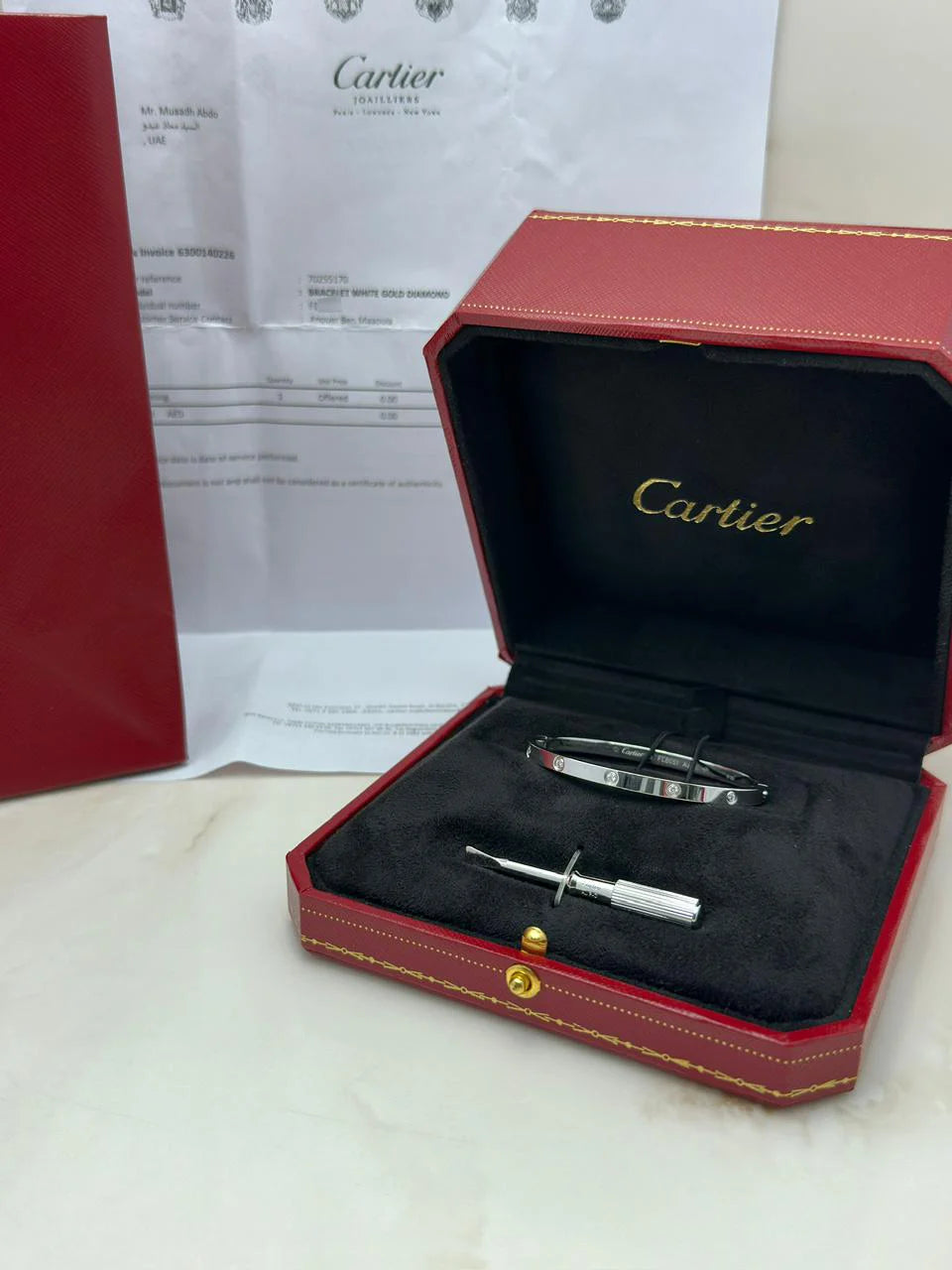 Cartier Love 10 Diamonds Bracelet Size 15