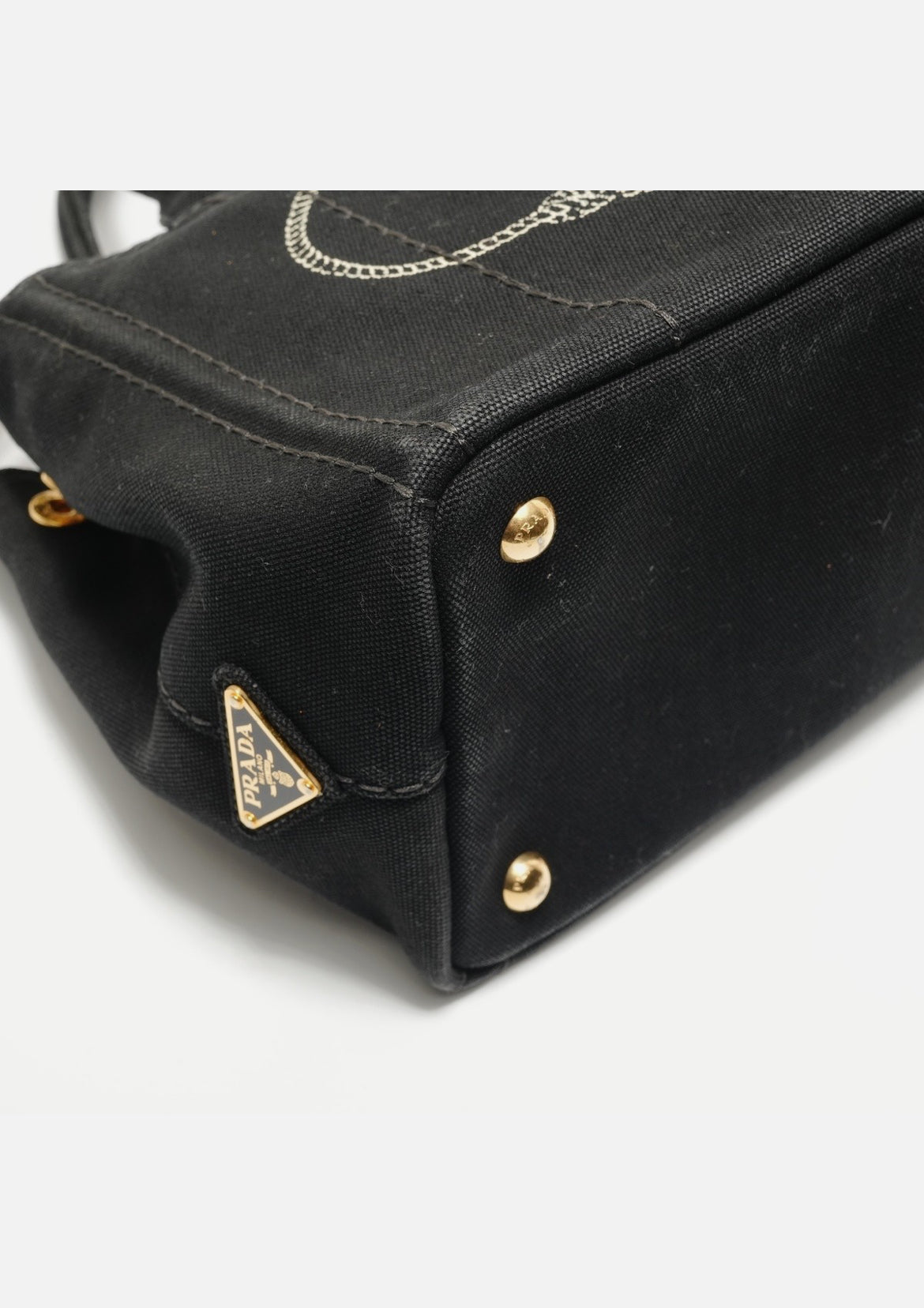 PRADA Canapa SS 2WAY Handbag black