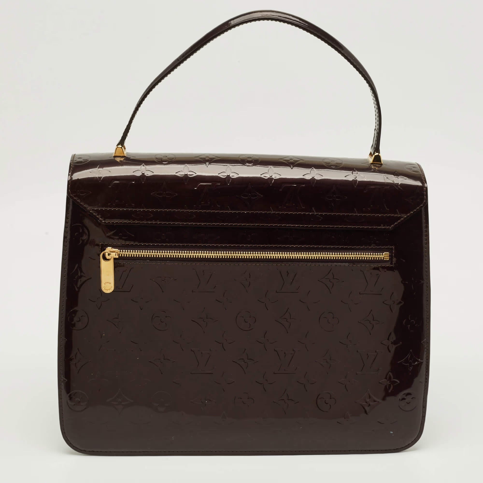 Louis Vuitton Romaine Amarante Monogram Vernis Bag