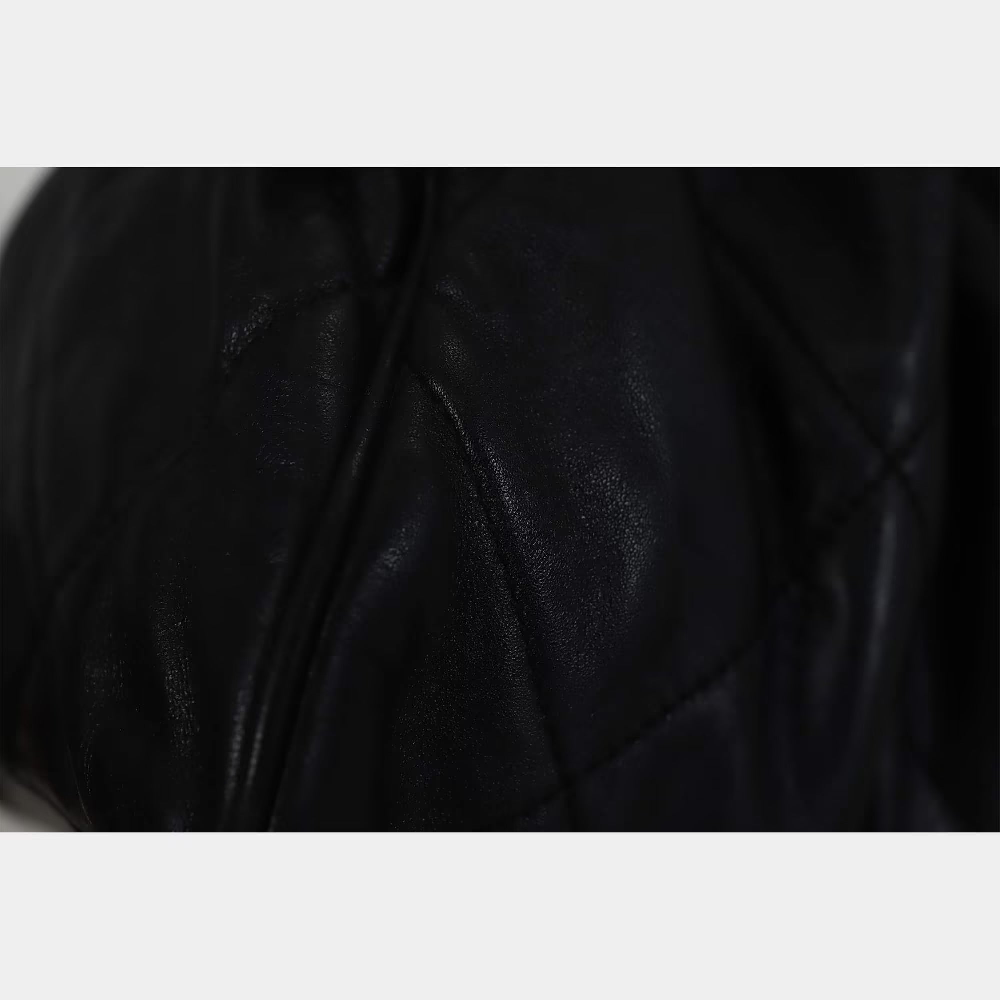 Chanel Vintage Hook Metal Quilted Tote Bag