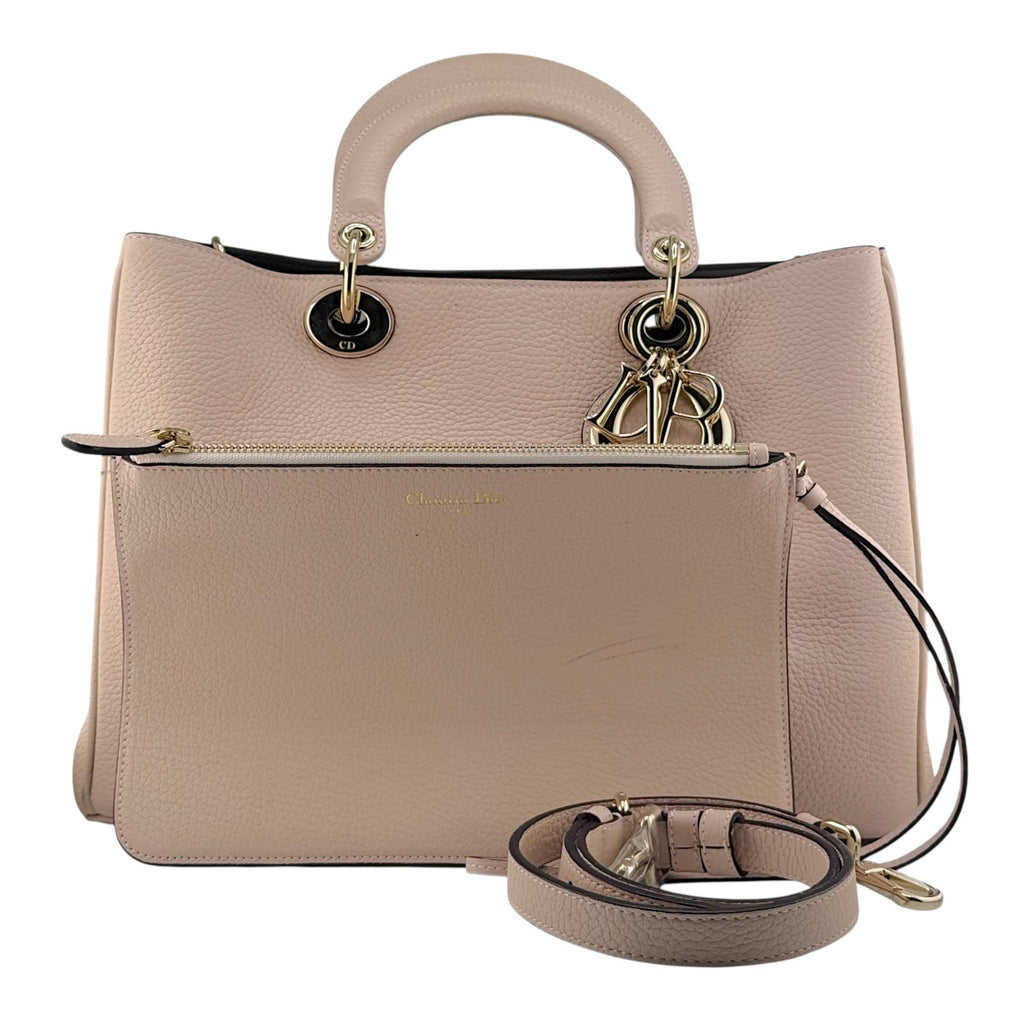Christian Dior Diorissimo Light Pink Calfskin Tote Bag