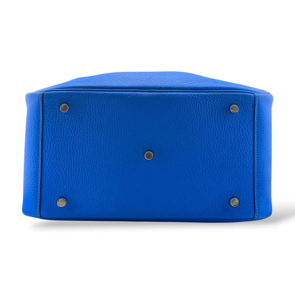 Hermès Lindy 30 Bleu Zanzibar Clemence PHW