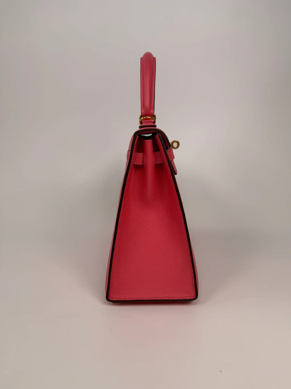 HERMÈS KELLY 25 IN ROSE AZALEA EPSOM LEATHER WITH GOLD HARDWARE