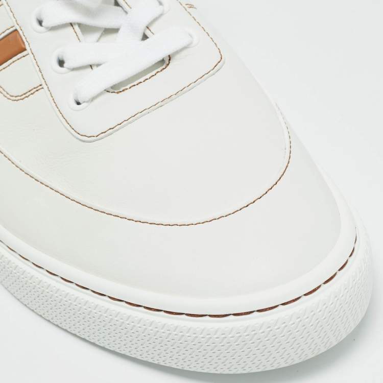 Hermes Keep Size 43 White Leather Mules Sneakers