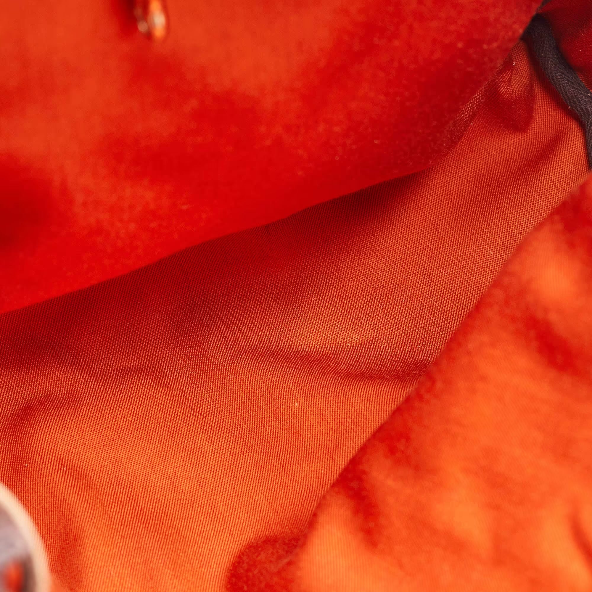 Hermes Brick Red/Moka Toile Canvas and Vache Hunter Herbag 31 Bag