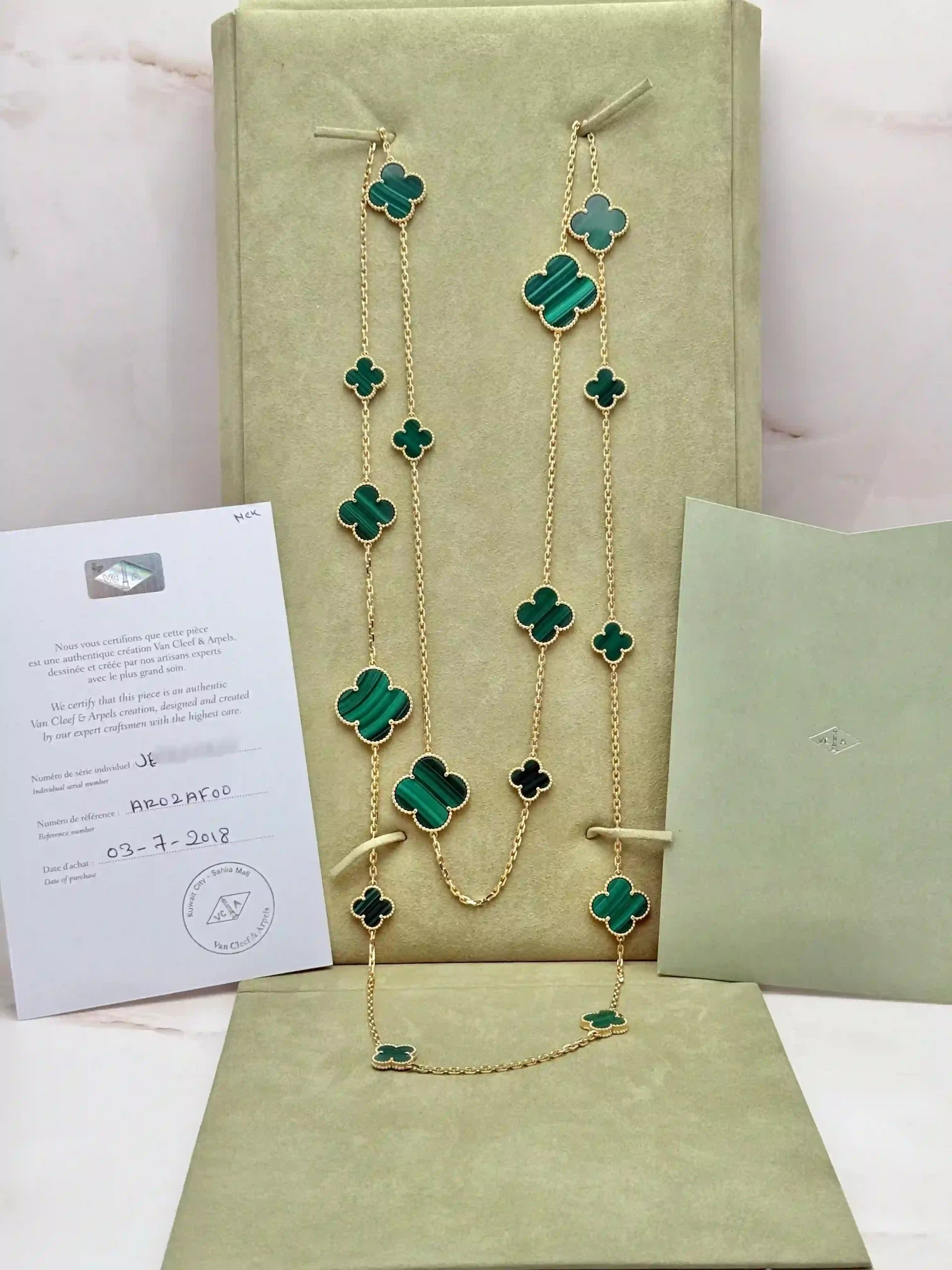 Van Cleef And Arpels Alhambra Long Necklace 16 Motifs