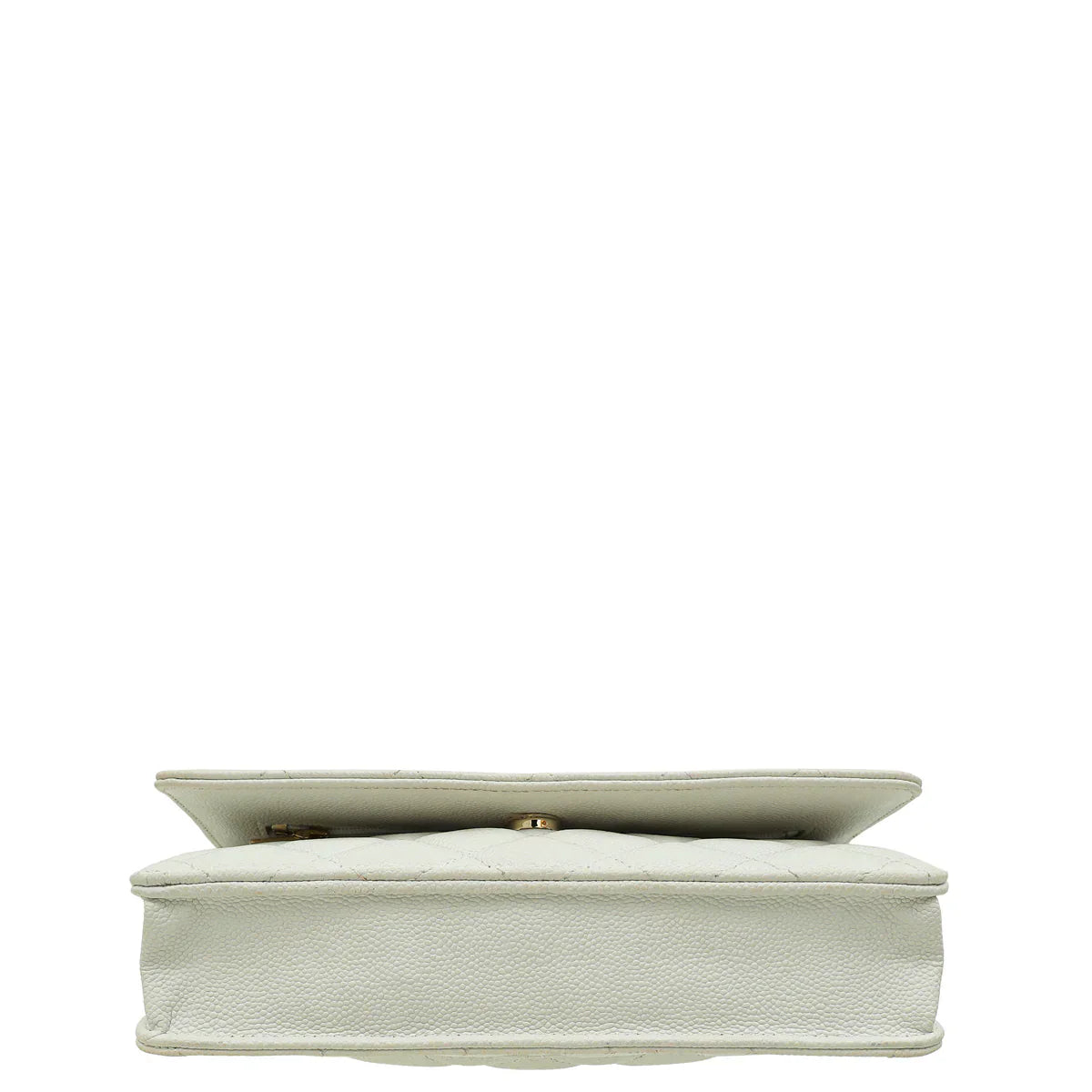 Chanel CC Classic Wallet on Chain White