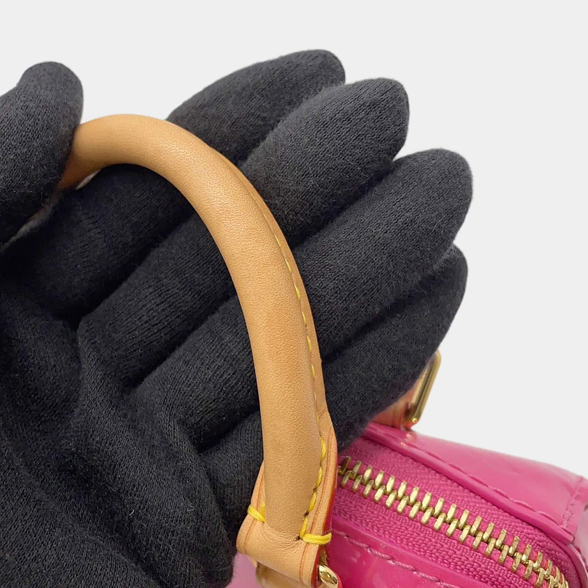 Louis Vuitton Lvremix Collection Nano Speedy Neon Pink Monogram Vernis Leather