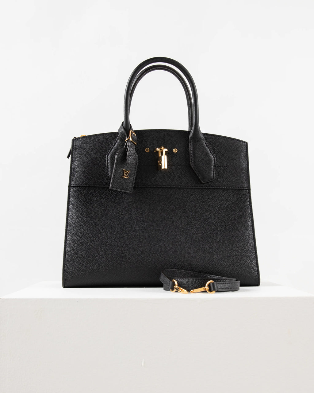 Louis Vuitton City Steamer Bag MM in Black