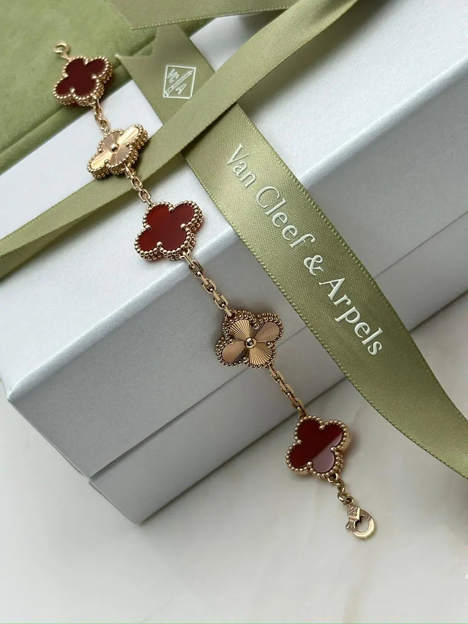 Van Cleef And Arpels Vintage Alhambra 5 Motifs Bracelet