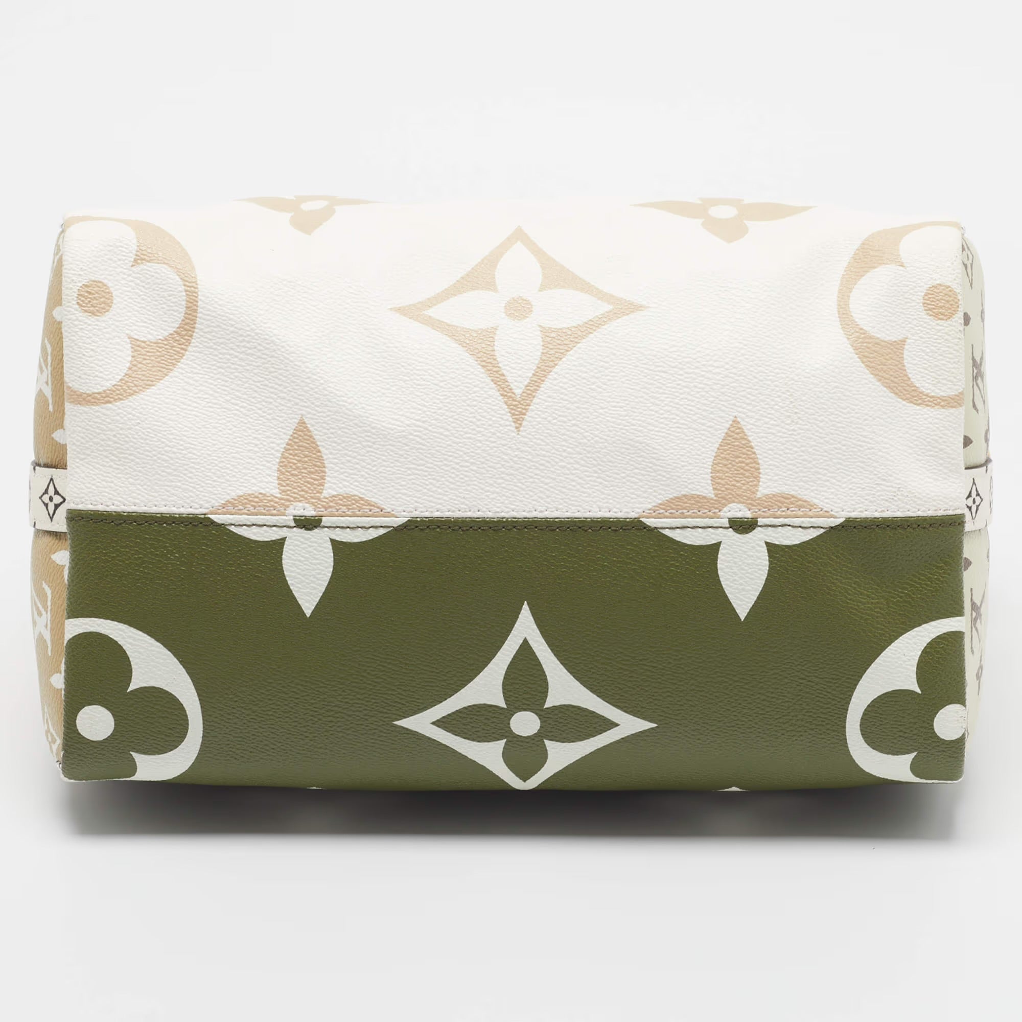 Louis Vuitton Speedy Bandouliere 30 Khaki/White Monogram Giant Canvas Bag