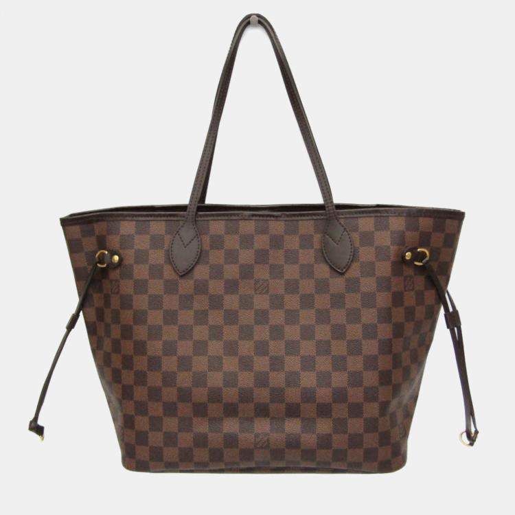 Louis Vuitton Neverfull MM Damier Ebene Tote Bag