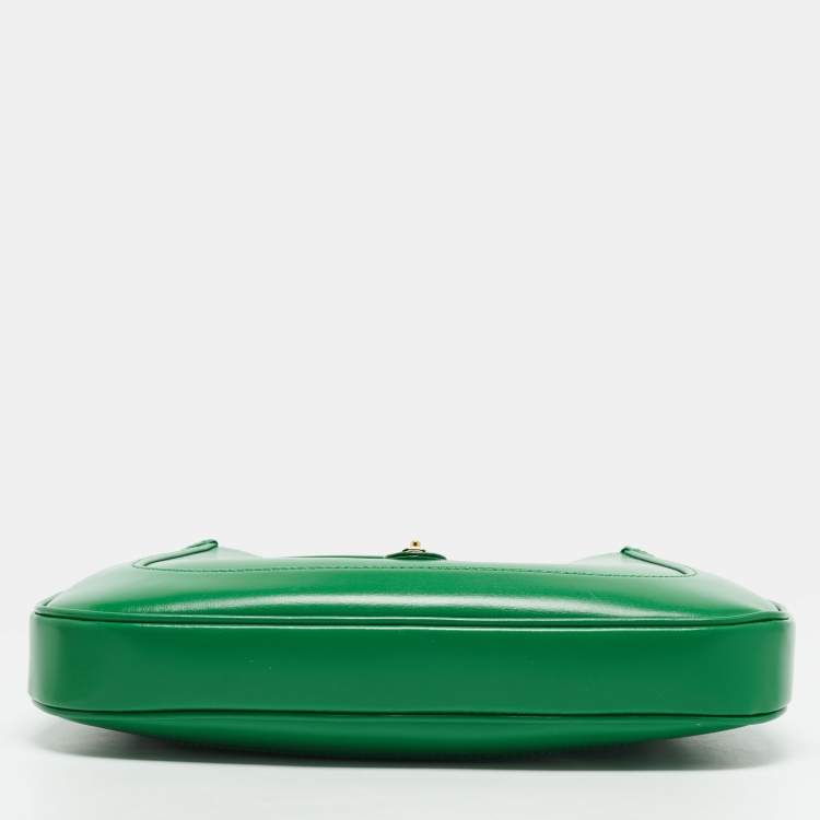 Gucci Jackie 1961 Small Green Smooth Leather Hobo