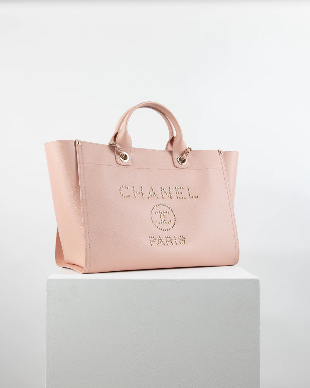 Chanel Deauville Large Pink Tote Bag
