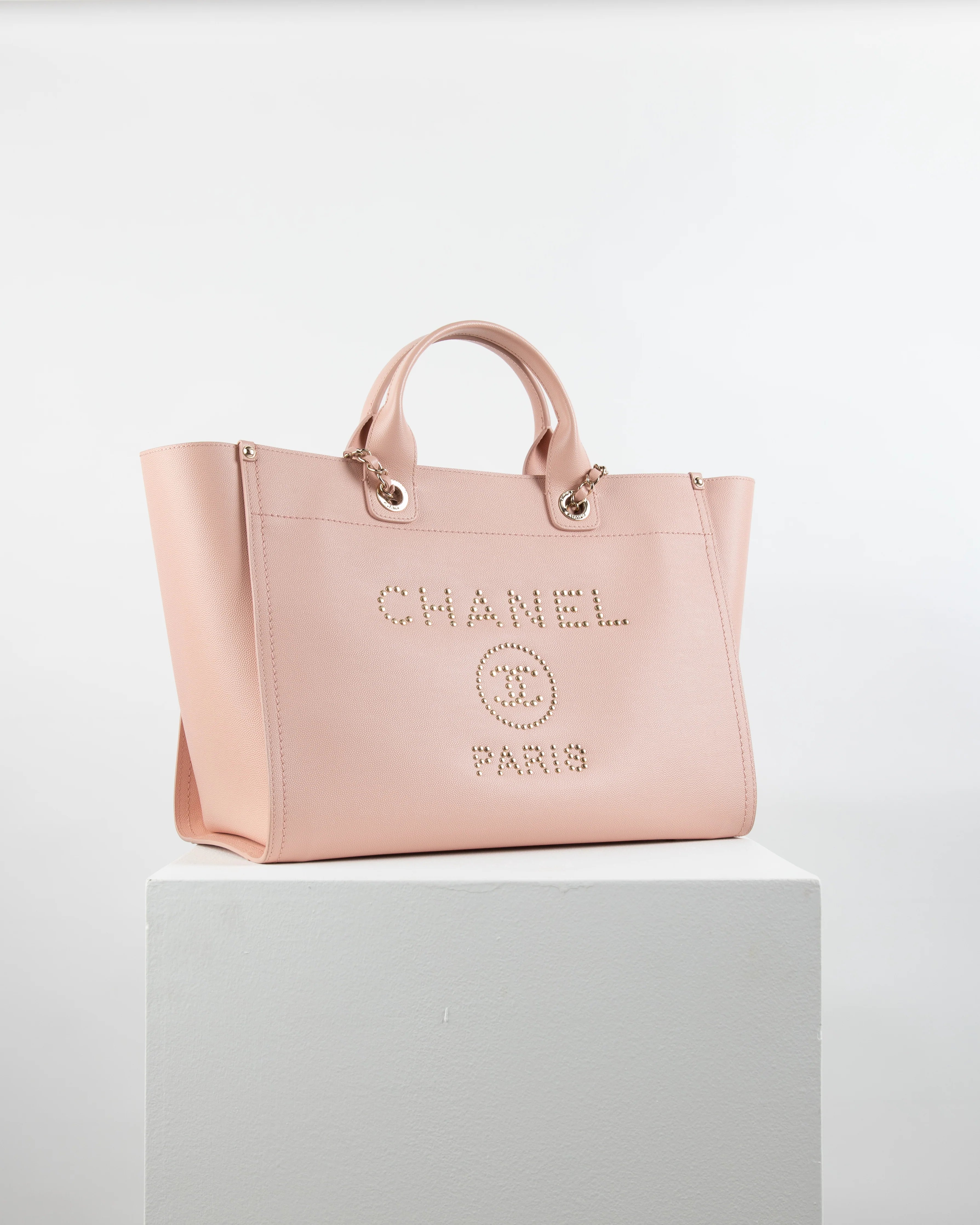 Chanel Deauville Large Pink Tote Bag