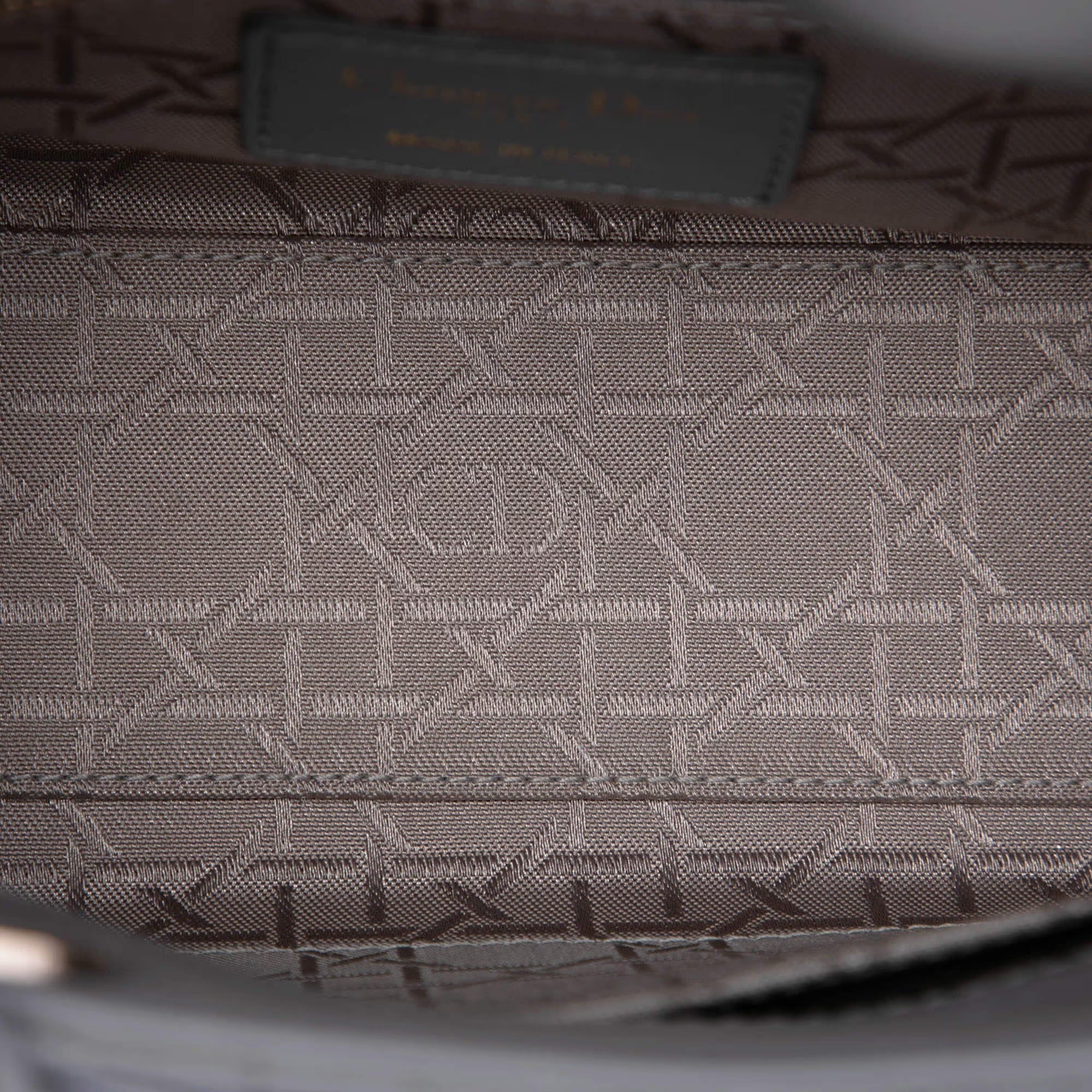 Dior Lady Dior My ABC Small Light Gray Lambskin Cannage Handbag