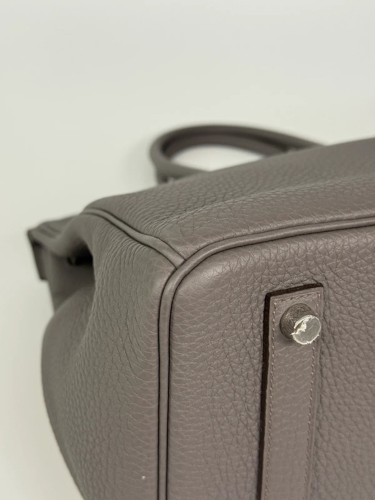 HERMÈS BIRKIN 35 IN GRIS ETAIN TOGO LEATHER WITH PALLADIUM HARDWARE