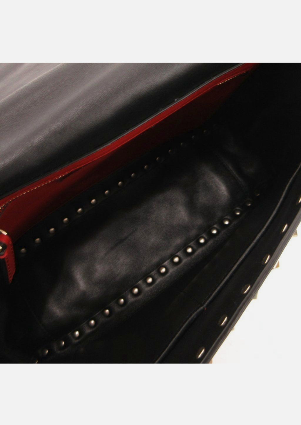 Valentino Garavani Rockstud Spike Quilted Leather Chain Shoulder Bag Black