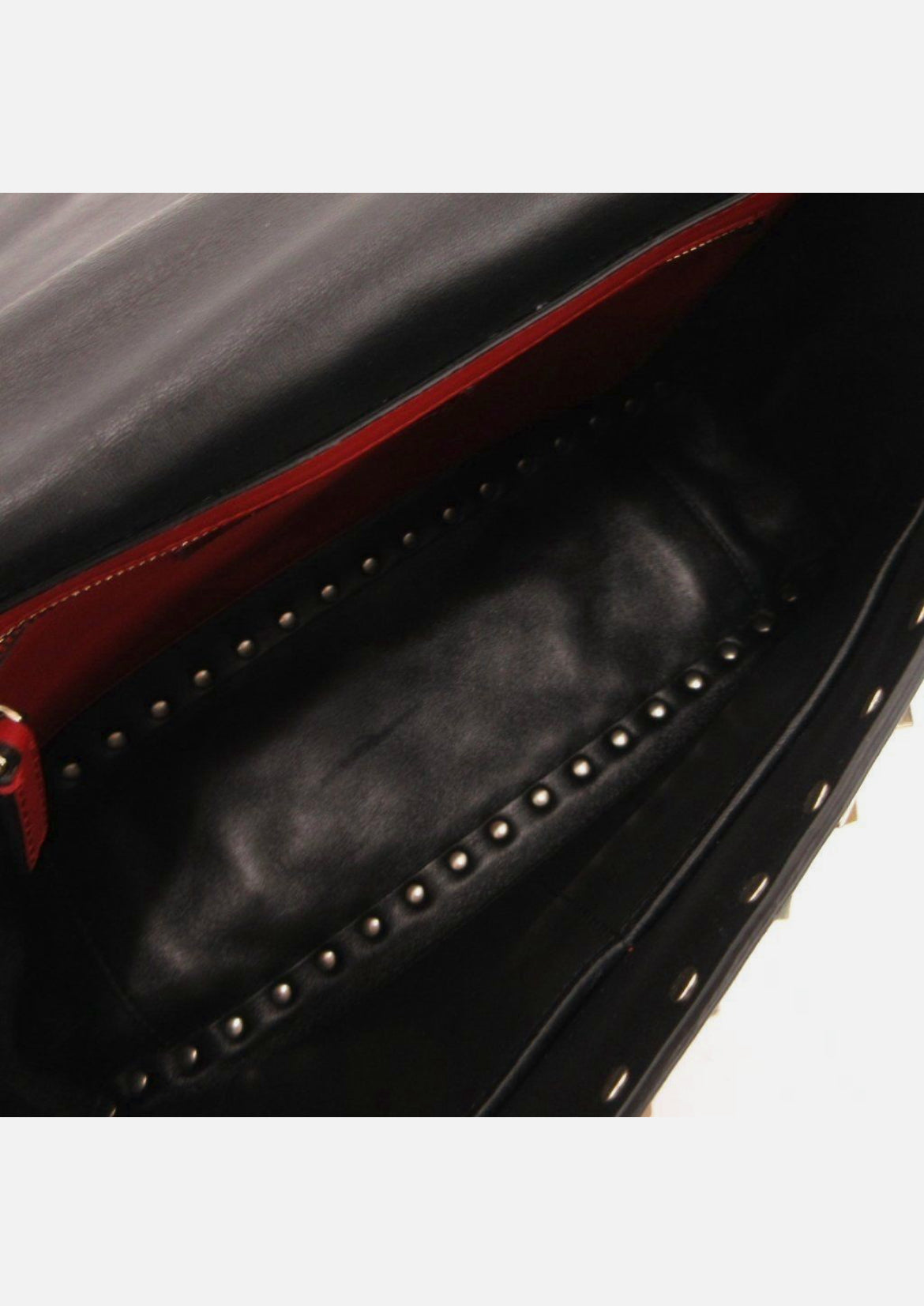 Valentino Garavani Rockstud Spike Quilted Leather Chain Shoulder Bag Black