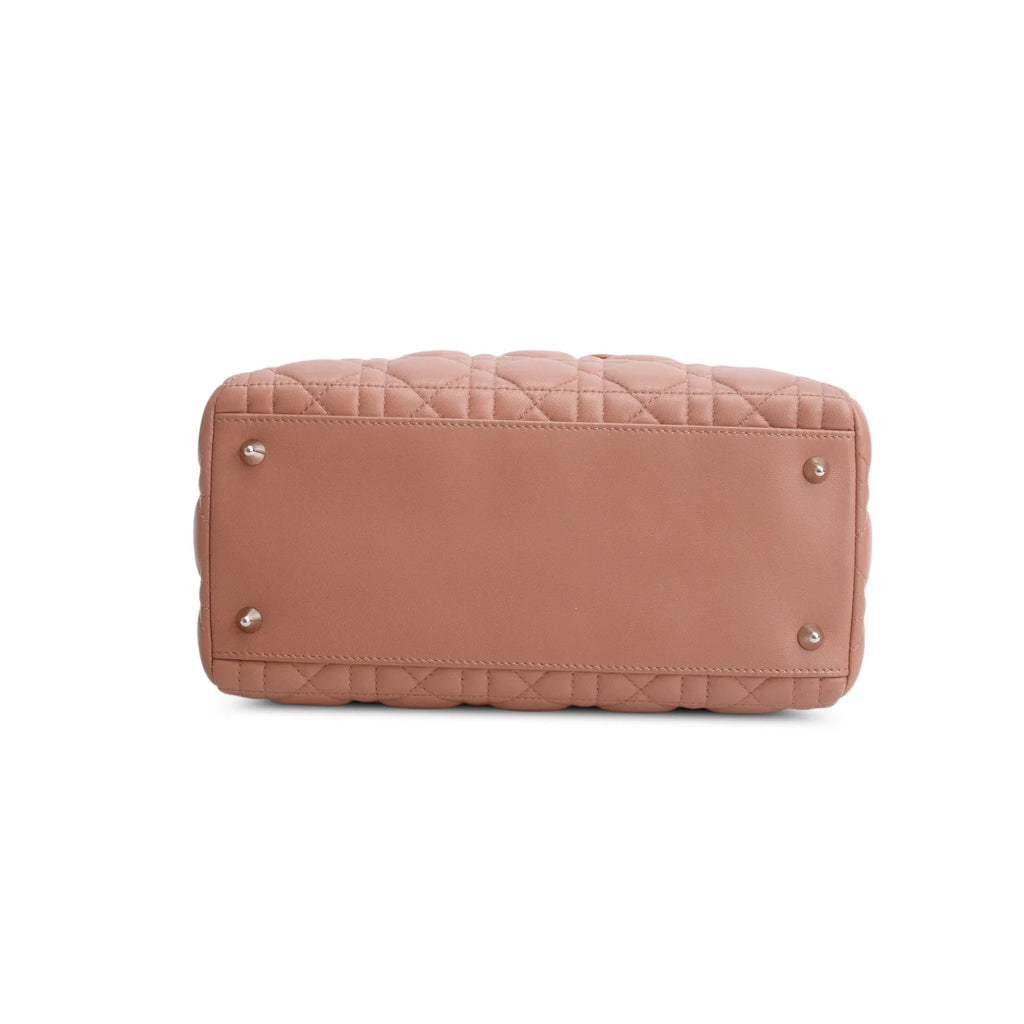 Christian Dior Pink Cannage Lambskin Leather Medium Lady Dior Bag