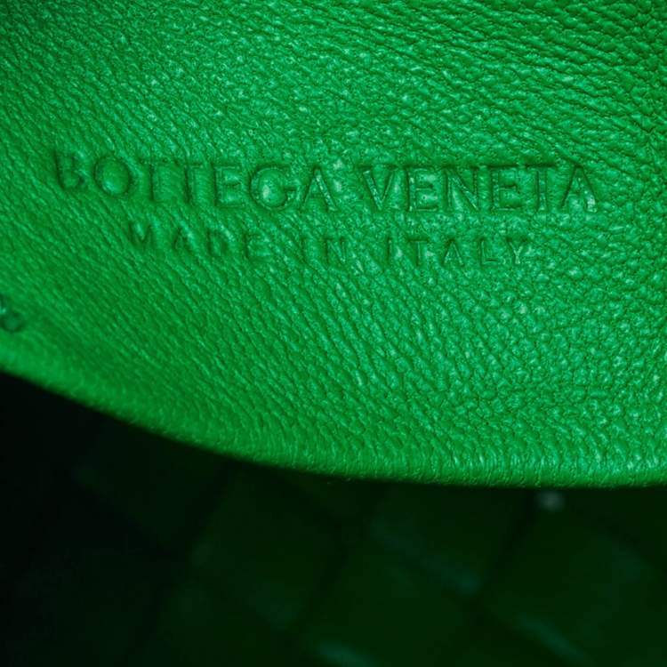 Bottega Veneta Padded Jodie Mini Green Intrecciato Leather Hobo